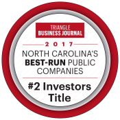 Triangle Business Journal award